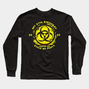 27th Birthday Quarantine Long Sleeve T-Shirt